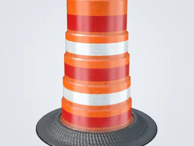 Traffic Drum 3D model