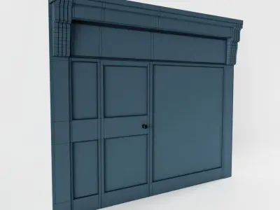 Small Classic Shop Front 3D model