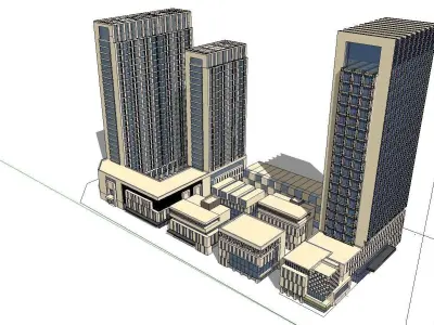 vacation spot-Resort-Fashion Leisure Hotel-0143 3D model