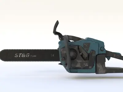 Sawmill Assets Low-poly 3D model