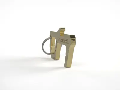 Touch Free Door Opener Bottle Opener Button Pusher Free 3D print model