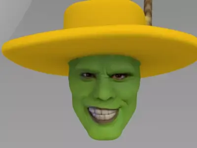 The Mask head Jim Carrey 3D model