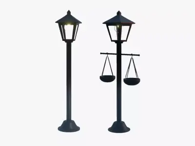 Street Lamp Collection 3D Model Pack