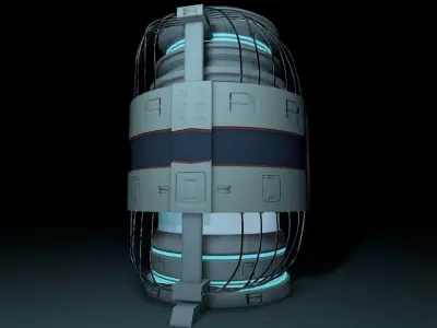 Hibernation Capsule Next Gen Game PBR  Low-poly 3D model
