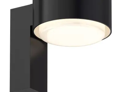 LED aluminium outdoor wall lamp 3D model