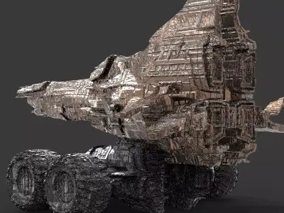 Space Roamer Mining laser Rover 5  3D model