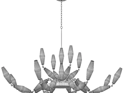 MOV VINTAGE CHANDELIER 12 LIGHTS Low-poly 3D model