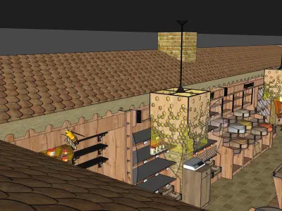 organic market 3D model