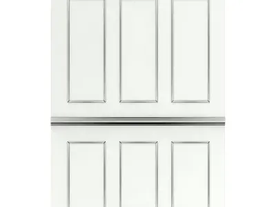 Classic Dark Wall Panel 3D model