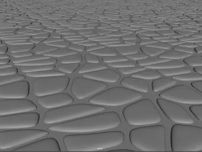 Stone Floor 1 Low-poly 3D model