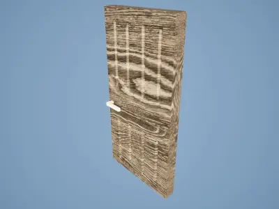 Low Poly Door Low-poly 3D model purchase