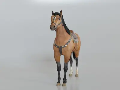 Horse for Riders 3D model