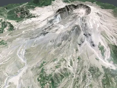 Mount Saint Helens USA 3D model