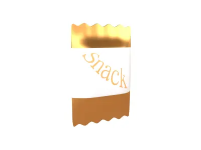 Cartoon Snack Package v1 002 Free low-poly 3D model