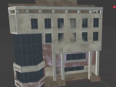 building 10 Low-poly 3D model get