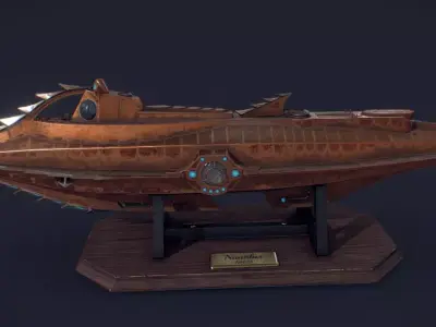 maquette du nautilus de disney land paris  3D print model