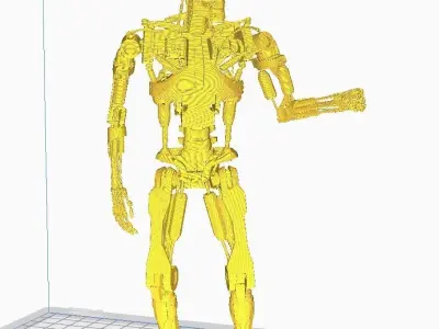 Terminator T-800 Endoskeleton Pose 4 3D print model