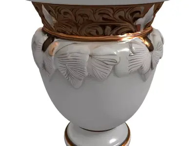Ornate Classical Decorative Vase Urn Low-poly 3D model