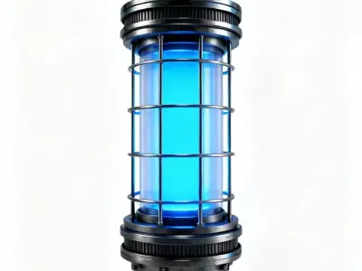 Sci-Fi Plasma Power Cell 3D Model Low-poly 3D model