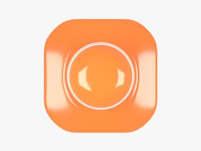 Traffic Cone Road Block Low-poly 3D model