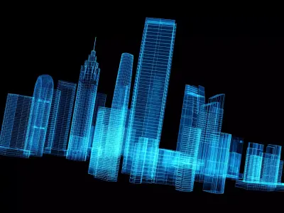  Hologram City 3D model