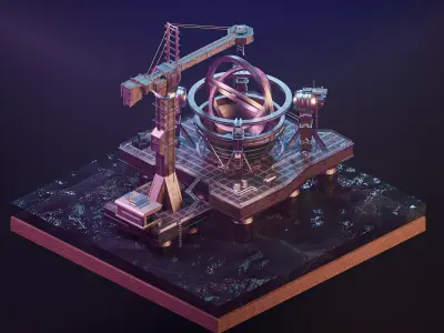 Wormhole Machine - Contact 3D model