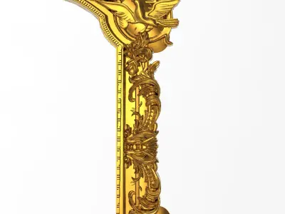 Carved Picture Frame 3D model