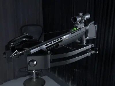 Crossbow on street 3D model