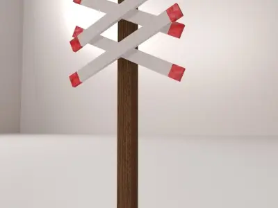 Railroad Crossing 3D model