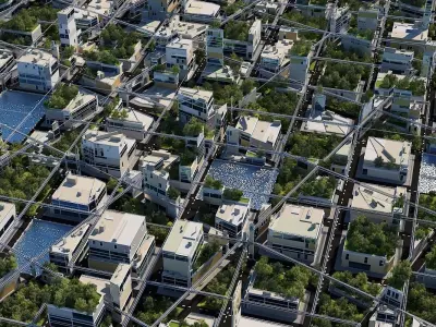 Future City HD A 3 3D model