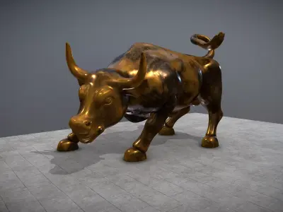 Famous Buildings in the United States Low-poly 3D model