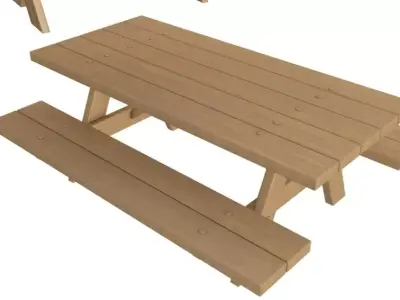 Picnic Table collection 3D model