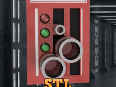 Death Star Blast Door Controller Prop Inspired by Star Wars 3D print model