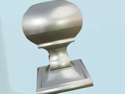 Door Knob Low-poly 3D model