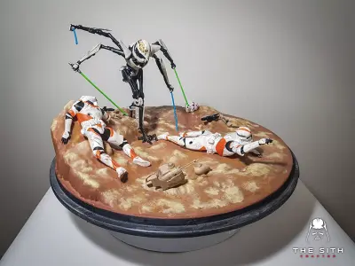 General Grievous Diorama STL 3D print model