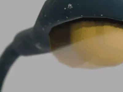 Simple Low-Poly Street Lamp Low-poly 3D model