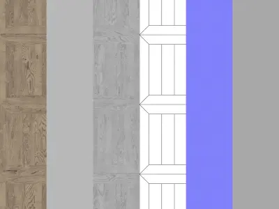 Parquet - Laminate - Wooden floor 3D model 7