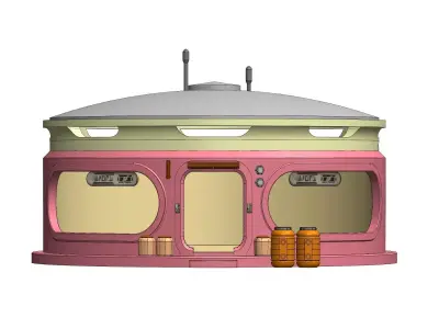 Mina-Rau General Store Complete Diorama 3D print model