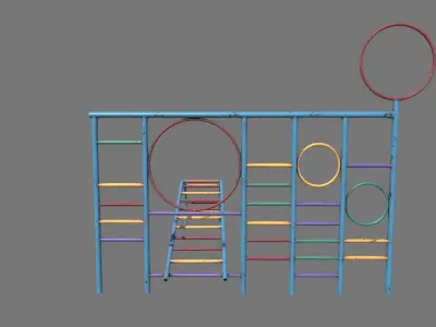 Old Wall Climber Low-poly 3D model