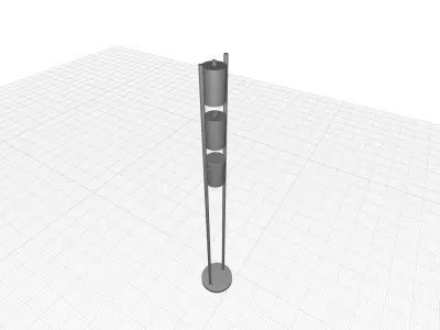 Bromsgrove Column Floor Lamp 3D model