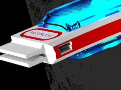 Woog orange led light Free 3D model