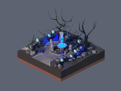 land 66A Low-poly 3D model
