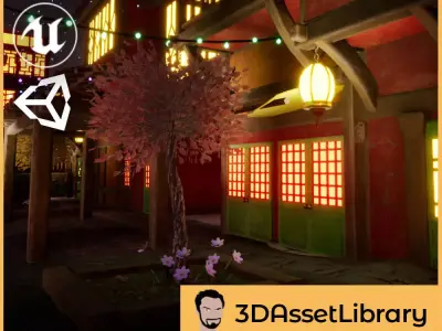 Fantasy Town Vol 1 For Unreal And Unity Low-poly 3D model