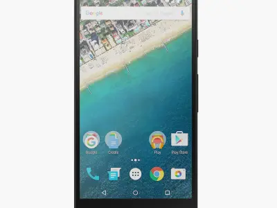 LG Nexus 5X Low-poly 3D model
