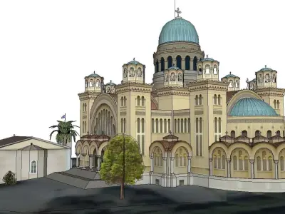 Architecture-Religion-God-Culture-Temple-016 ornate church 3D model