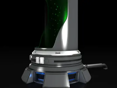 Sci Fi Liquid Container 3D model