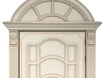 Door classic 01 3D model