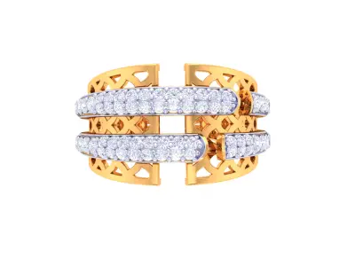 Women Ring  Render 3dm STL OBJ FBX Details 3D print model 152