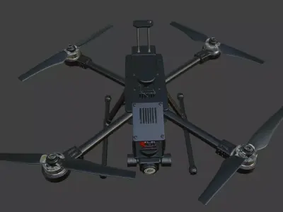 Hexacopter Drone 3D Model 3D model