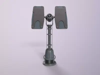 Sci fi prop Satellite Antenna Low-poly 3D model